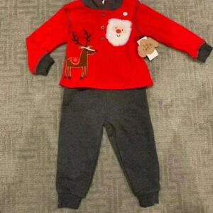 Baby Esssentials Waffle Knit & Fleece 2 Piece Set